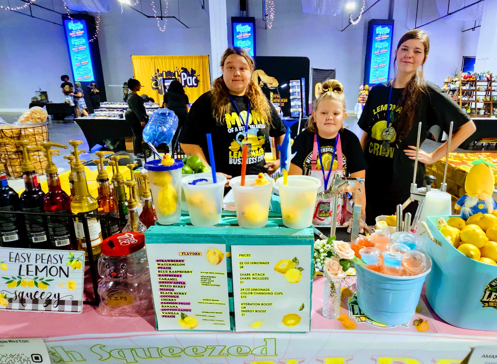 Lemonade team at an event